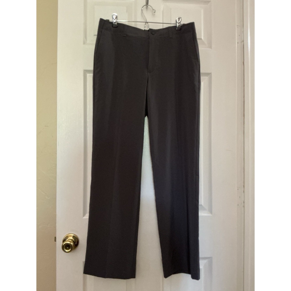 Ben‎ Hogan Men's Performance Flat Front Golf Pants Dark Gray 30x30 Stretch EUC
